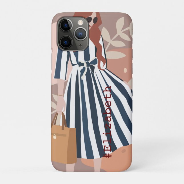 Custom diy add your image and name trendy colours  Case-Mate iPhone case (Back)