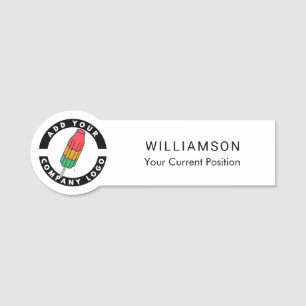 Custom DIY Business Logo Company Employee Name Tag