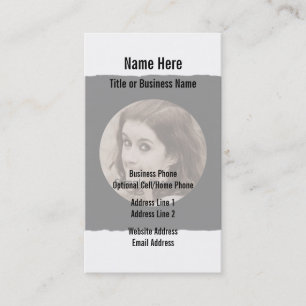 Custom DIY   Personalised Photo Frame Business Card