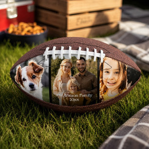 Custom DIY  Photo Family Name Cool Modern Football American Football