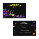 Custom DJ Karaoke Business Card