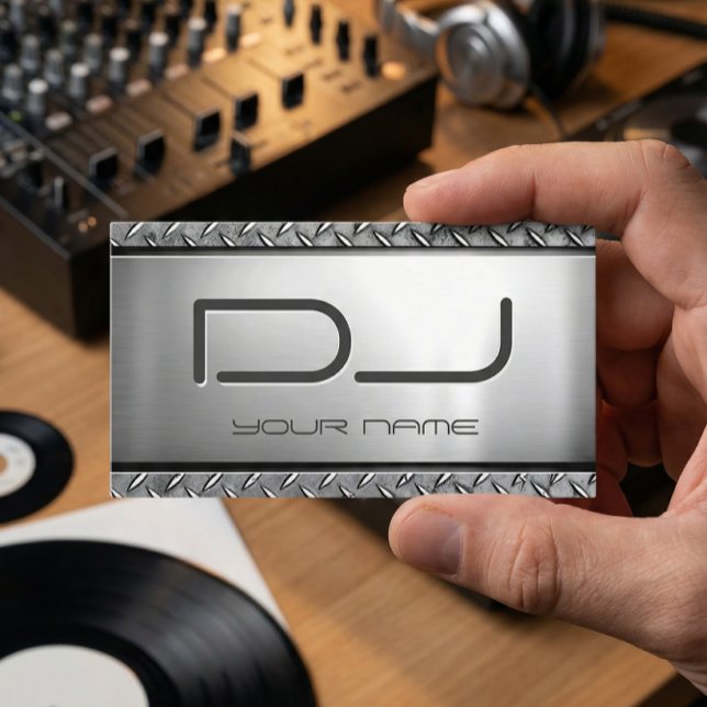 Custom DJ - Unique Heavy Metal Look Business Card (Creator Uploaded)
