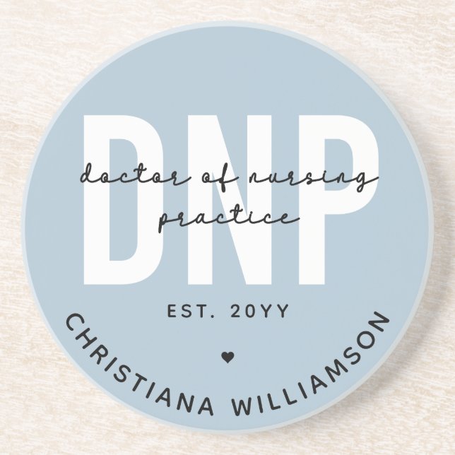 Custom DNP Doctor of Nursing Practice Graduation Coaster (Front)