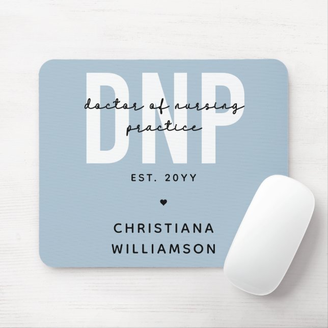 Custom DNP Doctor of Nursing Practice Graduation Mouse Mat (With Mouse)