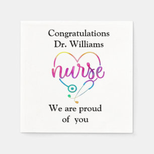 Custom Doctor Graduation Nurse 2025 Napkin