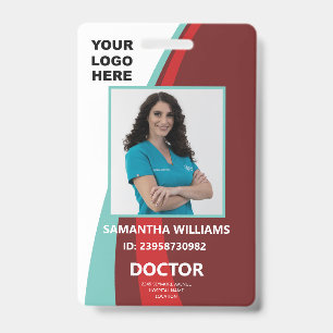 Custom Doctor ID Employee Name Badge