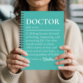 Custom Doctor Journal Graduation Gift for Doctors
