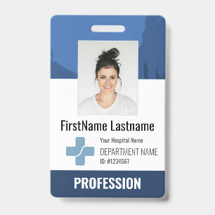 Custom Doctor, Nurse, Health Aide Photo ID Badge