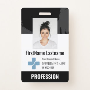 Custom Doctor, Nurse, Health Aide Photo ID ID Badge