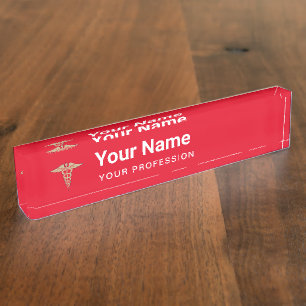 Custom Doctor Nurse Professional Graduate Gift Nameplate