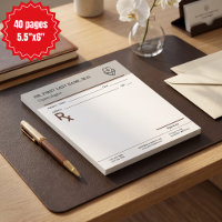 Custom Doctor Prescription RX Pad Editable 5.5 x 6