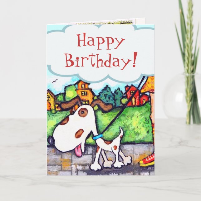 Custom Dog Birthday Card (Front)