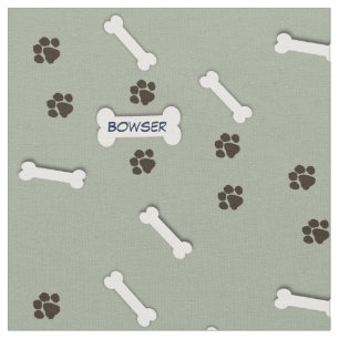 Custom Dog Bone Fabric