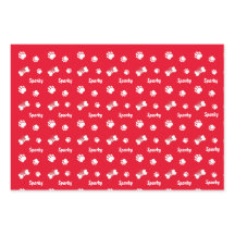 Custom Dog Bone Wrapping Paper Sheets