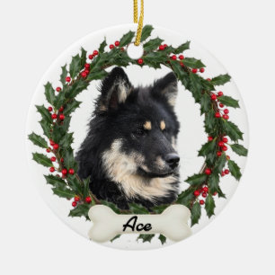 Custom Dog Cat Pet Photo Christmas Ornament