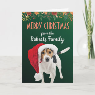 Custom Dog Christmas Card from your family