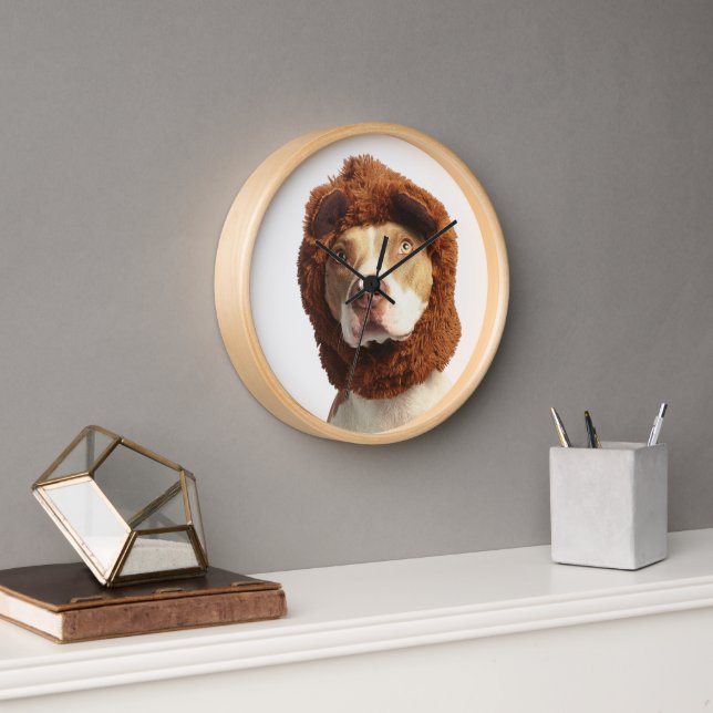 Custom Dog Clock, Personalised Pet Clock (Office)