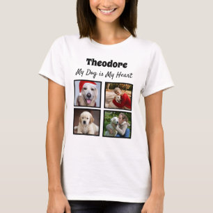 Custom dog collage - with four photos T-Shirt