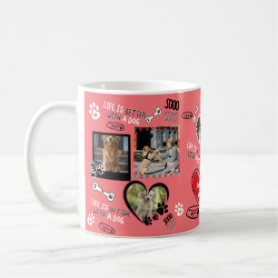 Custom Dog Face Mug, Personalised Dog Photo Coffee Mug