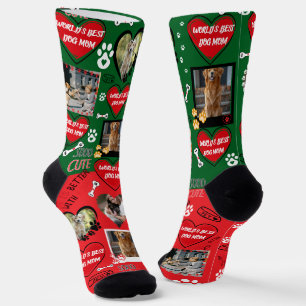 Custom Dog Face Socks, Personalised Dog Photo Socks