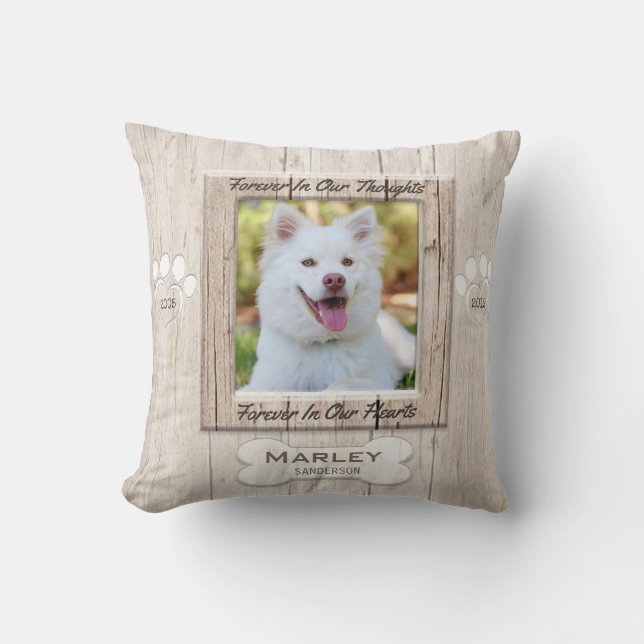 Custom Dog Memorial Cushion (Front)