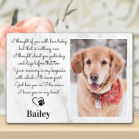 Custom Dog Memorial Gift Pet Loss Sympathy Poem