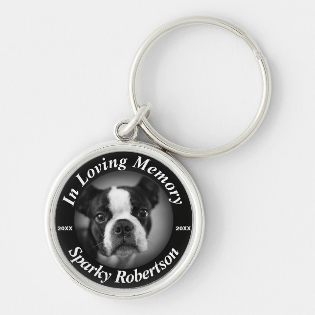 Custom Dog Memorial Key Ring (Front)