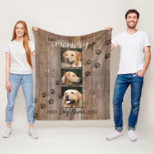 Custom Dog Memorial Rustic Wood Look