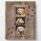 Custom Dog Memorial Rustic Wood Look Keepsake