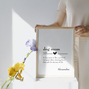 Custom "Dog Mum" Definition Poster