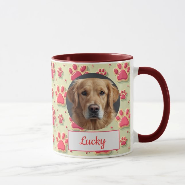 Custom Dog Mum, Dog Dad, Personalise Gift Mug (Right)