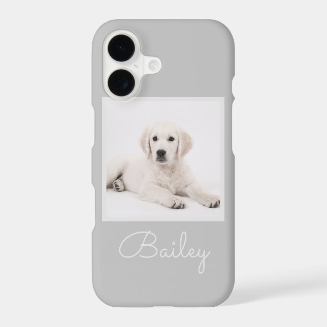 Custom Dog Mum Photo Script Simple Modern Minimal  (Back)