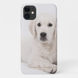 Custom Dog Mum Photo Script Simple Modern Minimal iPhone 11 Case