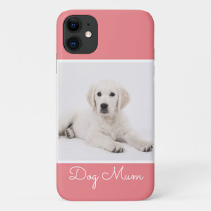 Custom Dog Mum Photo Script Simple Modern Minimal  iPhone 11 Case