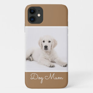 Custom Dog Mum Photo Script Simple Modern Minimal iPhone 11 Case
