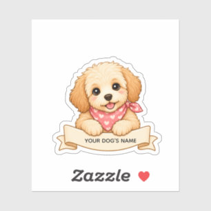 Custom Dog Mum Sticker Cute Puppy Name Pet Lover G