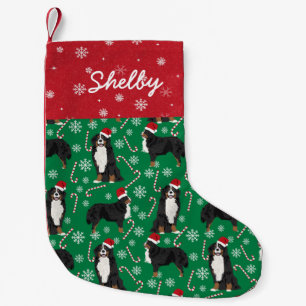 Custom Dog Name Bernese Mountain Dog Small Christmas Stocking
