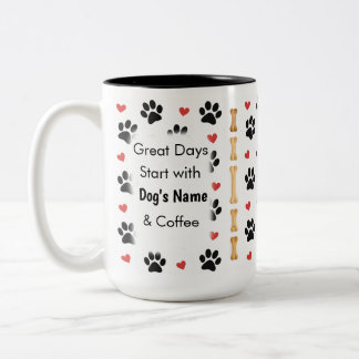 Custom Dog Name Photo Mug Gift