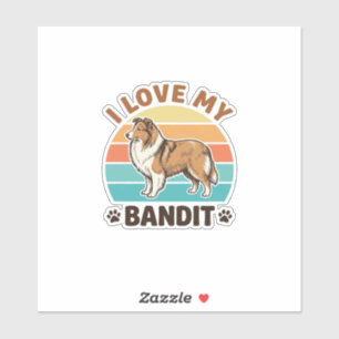 Custom Dog Name Retro Sunset Pet Lover Design_1