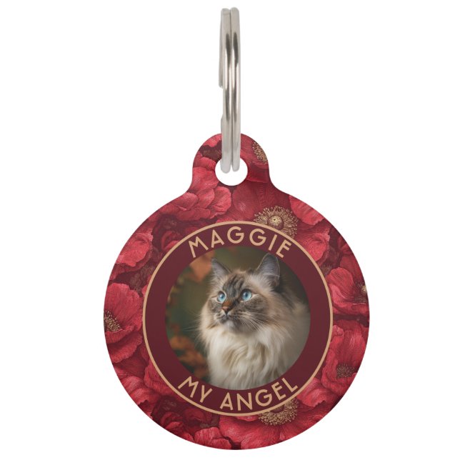 Custom Dog Owner Gift Anemones Pet Tag (Front)