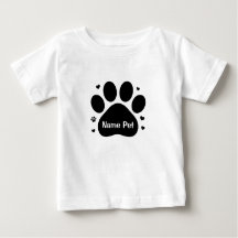 Custom Dog Paw Baby - Personalised Pet Name