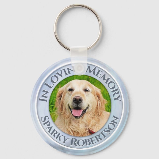 Custom Dog / Pet Memorial Key Ring (Front)