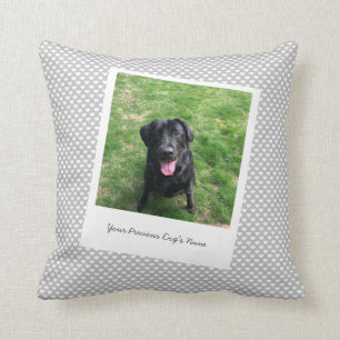Custom Dog Pet Photo and Name Cushion