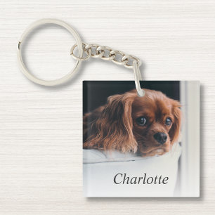 Custom Dog Pet Photo Key Ring