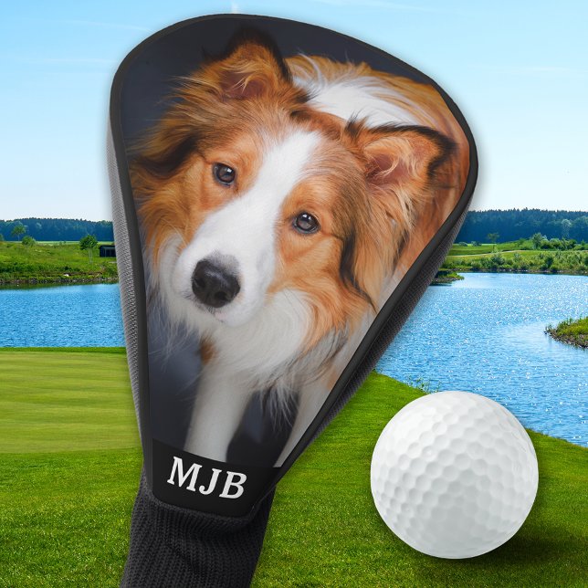 Custom Dog Pet Photo Modern Cute Personalised Golf Head Cover (Creator Uploaded)