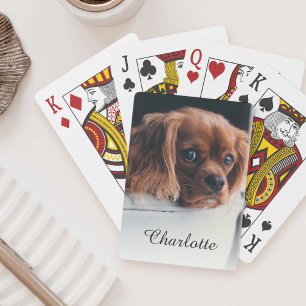 Custom Dog Pet Photo Playing Cards
