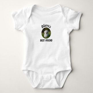 Custom Dog Photo Baby Bodysuit