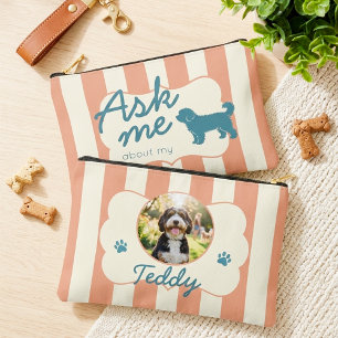Custom Dog Photo Bernedoodle Mum Gift Pouch