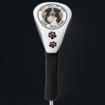 Custom Dog Photo Best Dad By Par Black White Golf Head Cover<br><div class="desc">Tee up the perfect gift for the golf-loving dad in your life! This sleek black and white golf head cover features a custom photo of his favourite furry friend and the fun phrase "Best Dad by Par." Stylish, durable, and personal, it’s the ultimate way to combine his love for golf...</div>