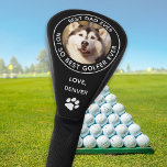 Custom Dog Photo Best Dad Ever Black White Golf Head Cover<br><div class="desc">Best Dad Ever... Not So Best Golfer Ever ! Okay , Don't blame the dog if your golf game isn't up to par, at least you are the Best Dog Dad Ever ! Surprise the Dog Dad and Golf Lover with these super cute dog photo custom golf head cover and...</div>